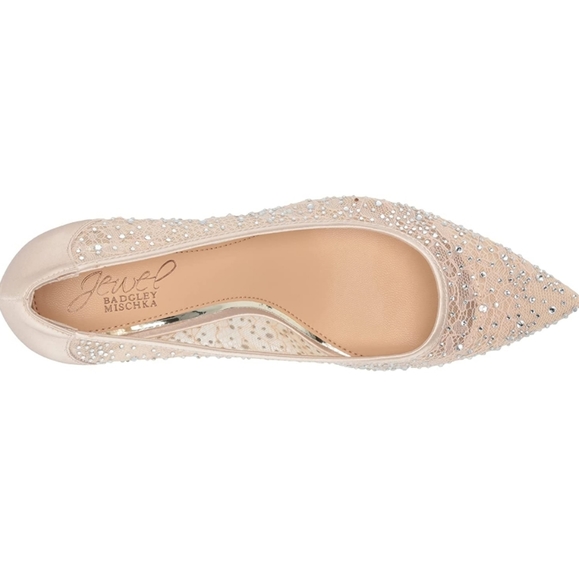 Jewel by Badgley Mischka Juliet Evening Pump Champagne -7 - Picture 3 of 10